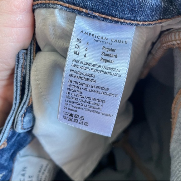 American Eagle High rise skinny kick boot next level stretch 6r - Picture 10 of 10